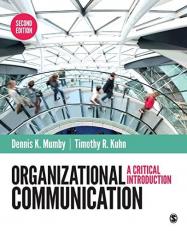 Organizational Communication : A Critical Introduction 2nd