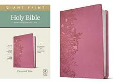 NLT Personal Size Giant Print Bible, Filament Enabled Edition (Red Letter, LeatherLike, Peony Pink) 