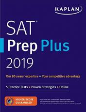 SAT Prep Plus 2019 : 5 Practice Tests + Proven Strategies + Online