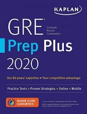 GRE Prep Plus 2020 : 6 Practice Tests + Proven Strategies + Online + Video + Mobile