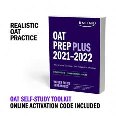 OAT Self-Study Toolkit 2021â2022: OAT Prep Plus Book + 4 Practice Tests + Qbank (Kaplan Test Prep)
