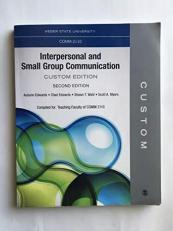 Interpersonal and Small Group Communication: Weber State University Comm 2110 