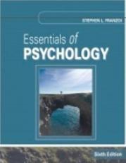 Essentials of Psychology, 6th Sixth 6e Edition, by Stephen Franzoi, Loose-Leaf (only the textbook book)