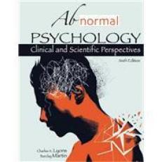 Abnormal Psychology: Clinical and Scientific Perspectives 6th