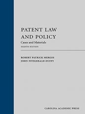 Patent Law and Policy : Cases and Materials 8th