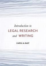 Introduction to Legal Research and Writing 