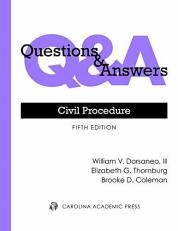 Questions and Answers: Civil Procedure 5th