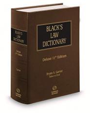 Black's Law Dictionary 11th Edition, Deluxe Hardcover