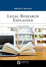 Legal Research Explained 5th