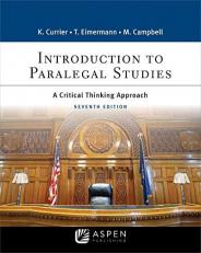 Introduction to Paralegal Studies : A Critical Thinking Approach 7th