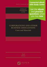 Corporations and Other Business Associations : Cases and Materials [Connected EBook with Study Center] with Code 9th