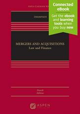 Mergers and Acquisitions : Law and Finance 4th
