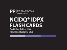 PPI NCIDQ IDPX Flash Cards (Cards) - More Than 200 Flashcards for the NCDIQ Interior Design Professional Exam 