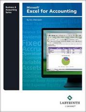 Microsoft Excel for Accounting - With Ebook Access 