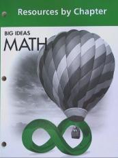 Big Ideas Math Green : Resources by Chapter 