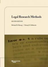 Legal Research Methods, 2d 2nd
