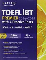 Kaplan TOEFL IBT Premier 2014-2015 with 4 Practice Tests with CD