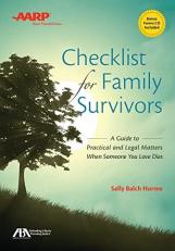 ABA/AARP Checklist for Family Survivors : A Guide to Practical and Legal Matters When Someone You Love Dies 
