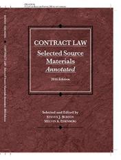 Contract Law, Selected Source Materials Annotated 