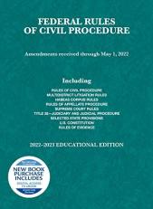 Federal Rules of Civil Procedure, Educational Edition, 2022-2023 with Code 