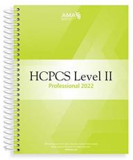 HCPCS 2022 Level II Professional Edition 