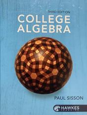College Algebra 3e Textbook