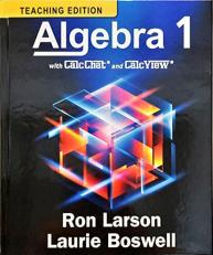 Algebra 1, w/CalcChat and CalcView, Teaching Edition, c.2022, 9781644329870, 1644329875