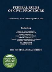 Federal Rules of Civil Procedure, Educational Edition, 2021-2022 with Code 