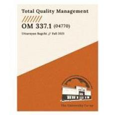 Total Quality Management 1st