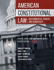American Constitutional Law : Governmental Powers and Democracy Volume 1 4th