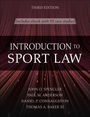Introduction to Sport Law 3rd