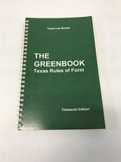 Greenbook : Texas Rules of Form 13th