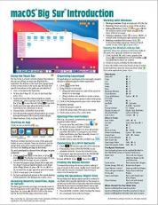 macOS Big Sur Introduction Quick Reference Guide (Cheat Sheet of Instructions, Tips & Shortcuts - Laminated Guide) 
