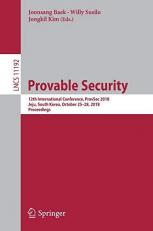 Provable Security : 12th International Conference, ProvSec 2018, Jeju, South Korea, October 25-28, 2018, Proceedings