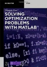 Solving Optimization Problems with MATLAB® 