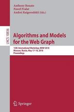 Algorithms and Models for the Web Graph : 15th International Workshop, WAW 2018, Moscow, Russia, May 17-18, 2018, Proceedings